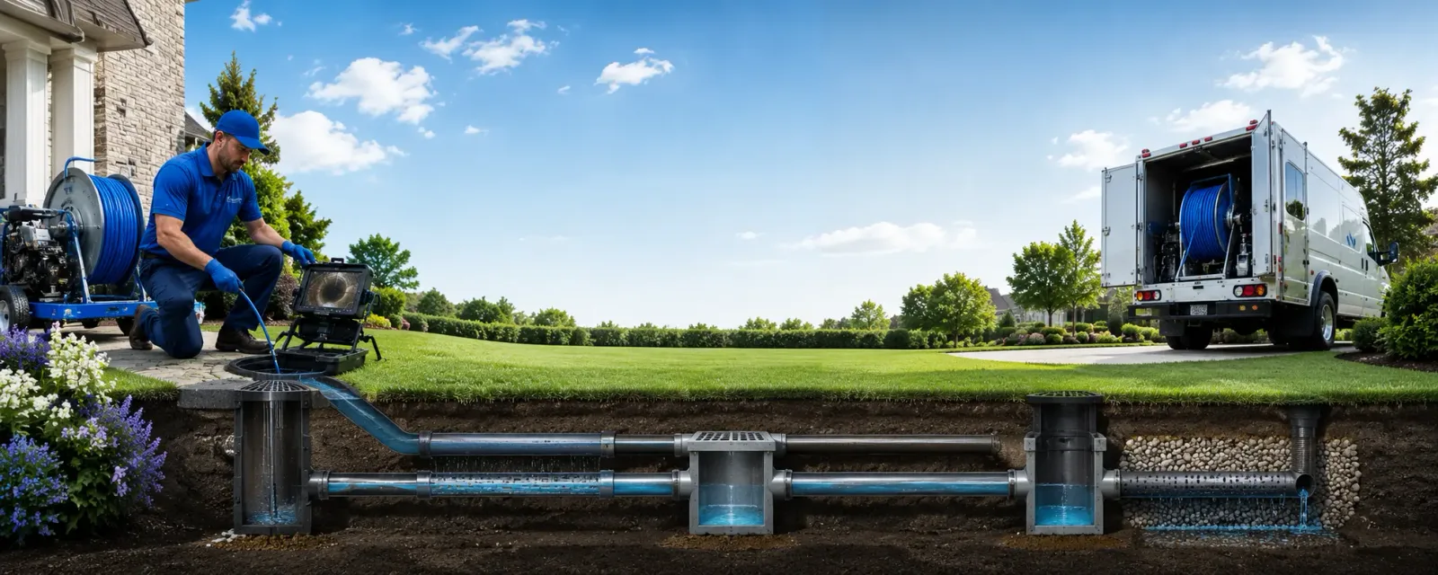 Outdoor drain cleaning information for Hartstown, PA
